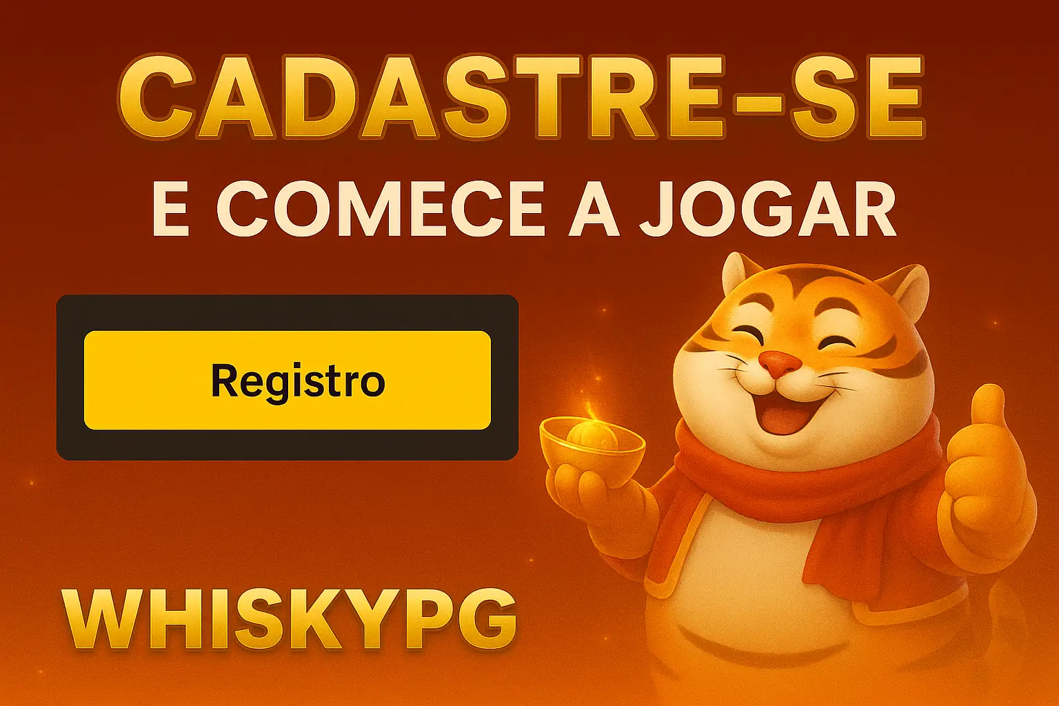 Criar uma nova Conta no plataforma WHISKYPG
